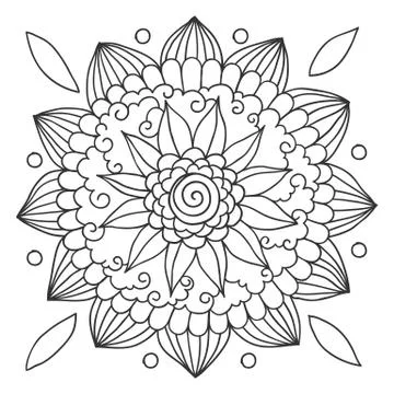 Mandala for coloring Stock Illustration