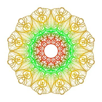  mandala coloring Stock Illustration