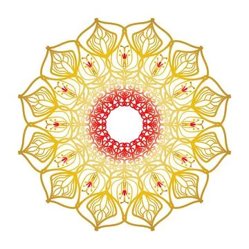  mandala coloring Stock Illustration