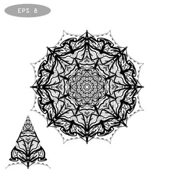 Mandala Coloring Illustration Illustrazione stock