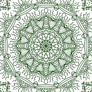 Mandala coloring page vector Stock Illustration