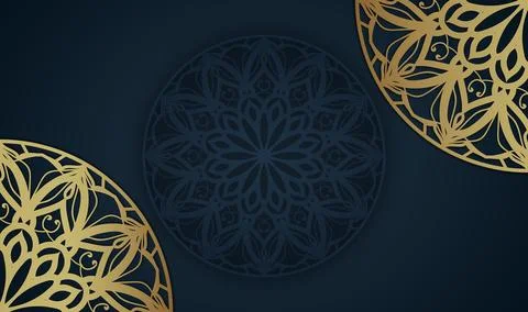 Mandala creative background design template Stock Illustration