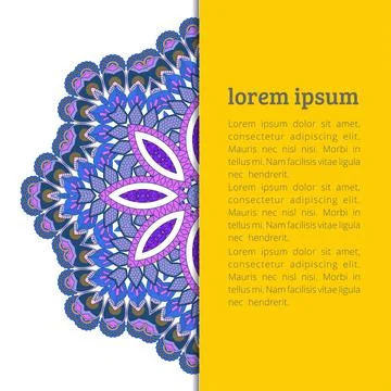 Mandala creative design vector Stock Illustration