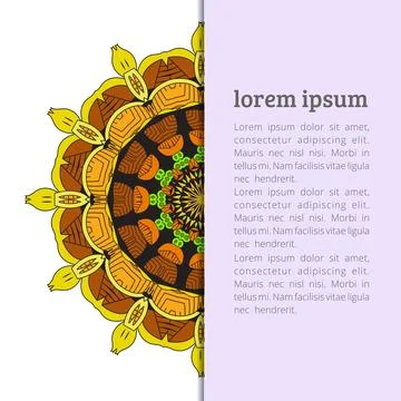 Mandala creative design vector Stock Illustration