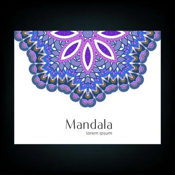 Mandala creative design vector Stock Illustration