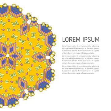 Mandala creative design vector Stock Illustration