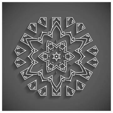 Mandala creative design vector Stock Illustration