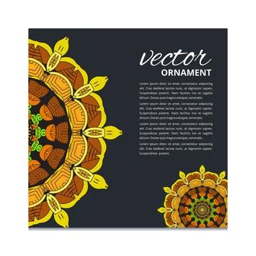 Mandala creative design vector Stock Illustration