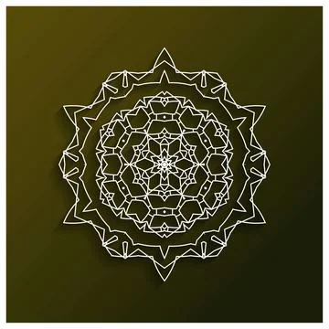Mandala creative design vector Stock Illustration