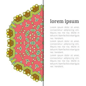 Mandala creative design vector Illustrazione stock