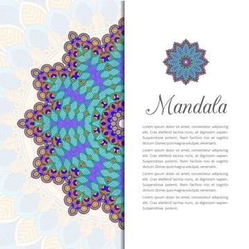 Mandala creative design vector Stock Illustration