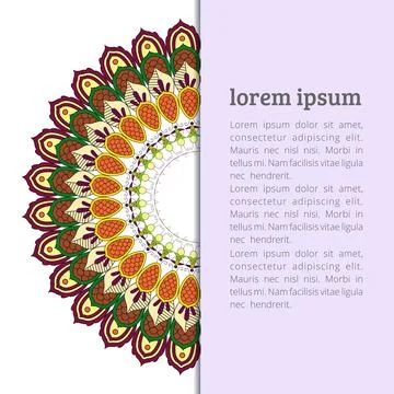 Mandala creative design vector Stock Illustration
