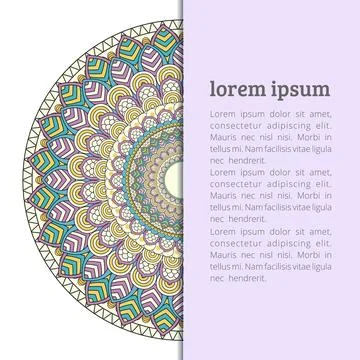 Mandala creative design vector Stock Illustration