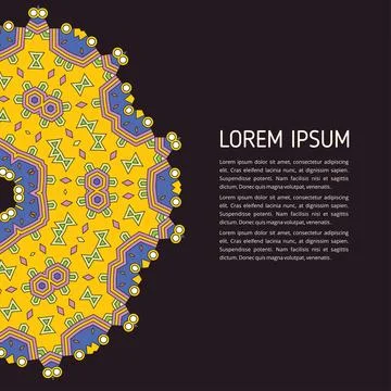 Mandala creative design vector Illustrazione stock