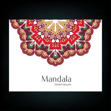 Mandala creative design vector 스톡 일러스트