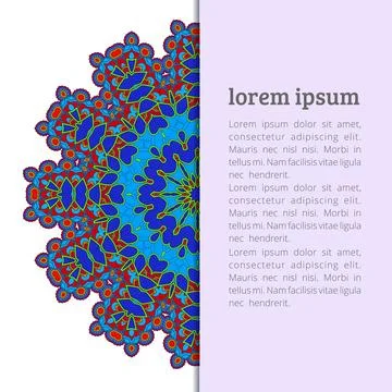 Mandala creative design vector Illustrazione stock