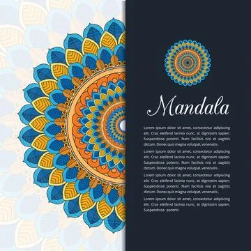 Mandala creative design vector Stock Illustration