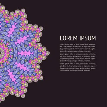 Mandala creative design vector Stock Illustration