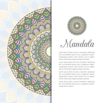 Mandala creative design vector Illustrazione stock