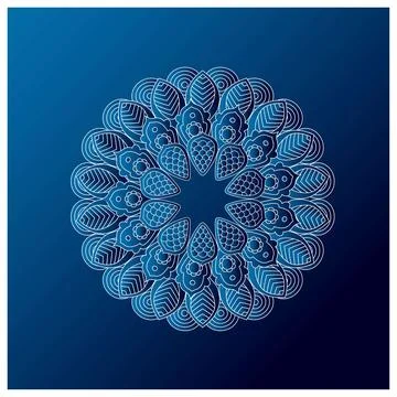 Mandala creative design vector Stock Illustration