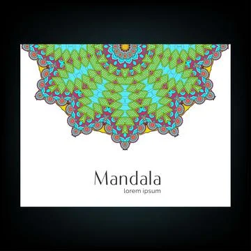 Mandala creative design vector Stock Illustration