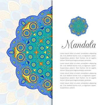 Mandala creative design vector 库存插图