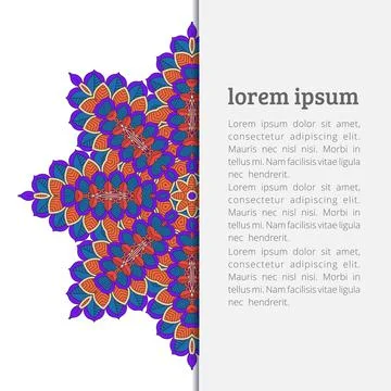 Mandala creative design vector 库存插图