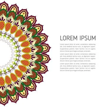 Mandala creative design vector Stock Illustration
