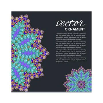 Mandala creative design vector Stock Illustration
