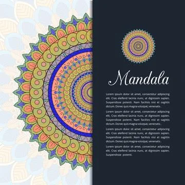 Mandala creative design vector Illustrazione stock