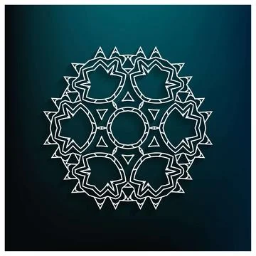 Mandala creative design vector Stock Illustration