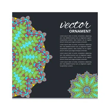 Mandala creative design vector Illustrazione stock