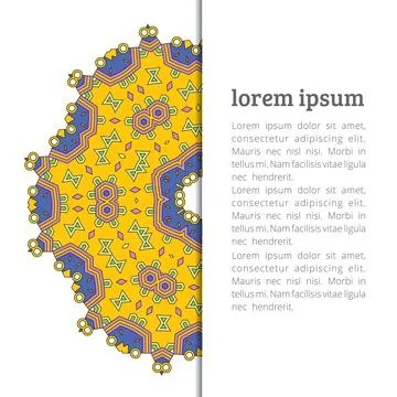 Mandala creative design vector Illustrazione stock