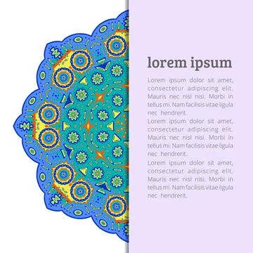 Mandala creative design vector Stock Illustration