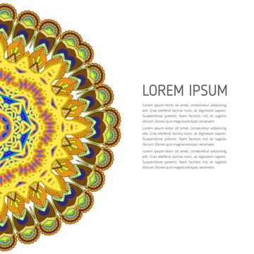 Mandala creative design vector Stock Illustration