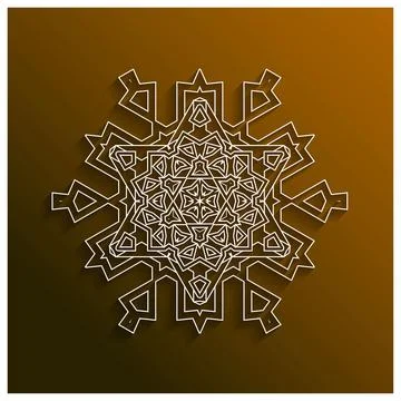 Mandala creative design vector Stock Illustration