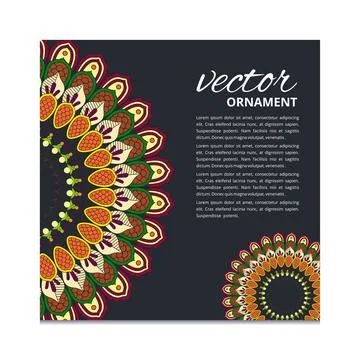Mandala creative design vector Stock Illustration