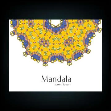 Mandala creative design vector Stock Illustration