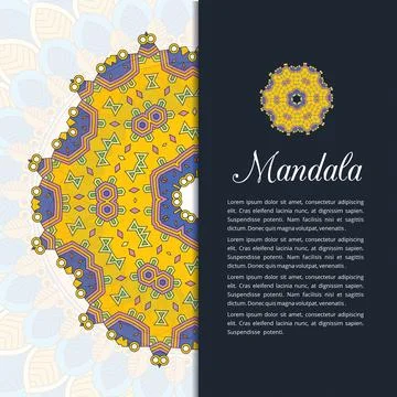 Mandala creative design vector Stock Illustration