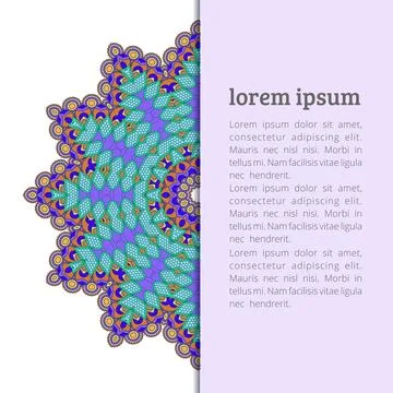 Mandala creative design vector Illustrazione stock