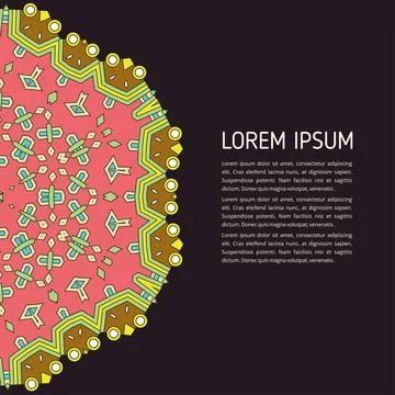 Mandala creative design vector Stock Illustration