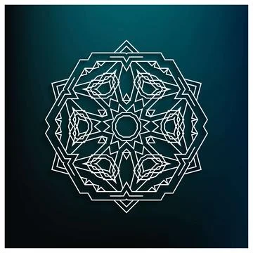 Mandala creative design vector Stock Illustration