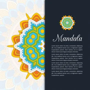Mandala creative design vector Illustrazione stock