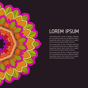 Mandala creative design vector 库存插图