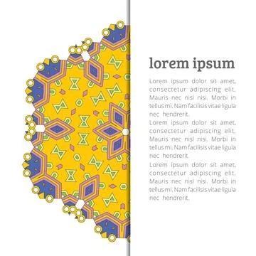 Mandala creative design vector Stock Illustration