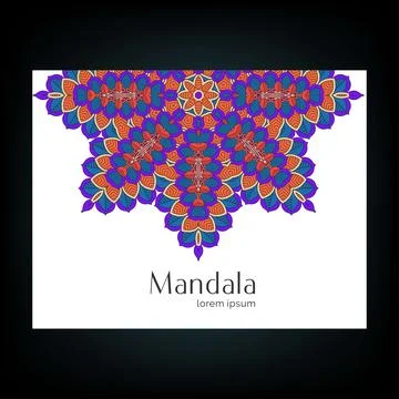 Mandala creative design vector イラスト素材