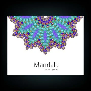 Mandala creative design vector Stock Illustration