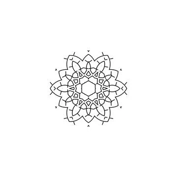 Mandala creative design vector with white background Illustrazione stock