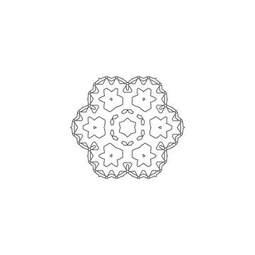 Mandala creative design vector with white background Stock Illustration