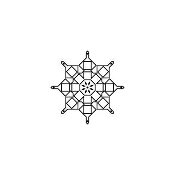 Mandala creative design vector with white background Stock Illustration